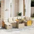 Set canapele de grădină cu perne, 8 piese, gri, poliratan GartenMobel Dekor