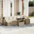 Set canapele de grădină cu perne, 8 piese, gri, poliratan GartenMobel Dekor