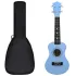 Set ukulele soprano, cu husă, pentru copii, natural, 21" GartenMobel Dekor
