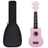 Set ukulele Soprano pentru copii, cu husă, roz, 23" GartenMobel Dekor