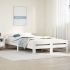 Cadru de pat fără saltea, alb, 140x190 cm, lemn masiv de pin GartenMobel Dekor