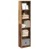 Bibliotecă, stejar artizanal, 40x24x176 cm, lemn prelucrat GartenMobel Dekor
