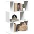 Bibliotecă/separator cameră, 6 niveluri, alb, 70x24x193cm, lemn GartenMobel Dekor