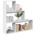 Bibliotecă/separator 3 niveluri stejar maro 123x29x123 cm lemn GartenMobel Dekor