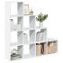 Bibliotecă/separator cameră 3 niveluri , alb, 99x29x99 cm, lemn GartenMobel Dekor
