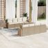 Set mobilier de grădină cu perne, 9 piese, negru, poliratan GartenMobel Dekor