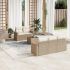 Set mobilier de grădină cu perne, 6 piese, negru, poliratan GartenMobel Dekor
