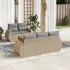Set mobilier grădină cu perne, 6 piese, gri, poliratan GartenMobel Dekor