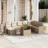 Set canapele de grădină, 9 piese, cu perne, gri, poliratan GartenMobel Dekor