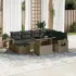 Set canapele de grădină cu perne, 8 piese, gri, poliratan GartenMobel Dekor