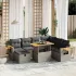 Set canapele de grădină cu perne, 8 piese, gri, poliratan GartenMobel Dekor