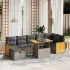 Set canapele de grădină cu perne, 8 piese, gri, poliratan GartenMobel Dekor
