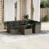 Set canapele de grădină cu perne, 8 piese, gri, poliratan GartenMobel Dekor