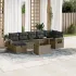 Set canapele de grădină cu perne, 8 piese, gri, poliratan GartenMobel Dekor