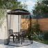 Plasa de tantari pentru umbrela 220 ochiuri alb Φ300x230 cm GartenMobel Dekor