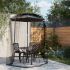 Plasa de tantari pentru umbrela 220 ochiuri alb Φ330x250 cm GartenMobel Dekor