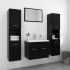 Set mobilier de baie, alb, lemn prelucrat GartenMobel Dekor