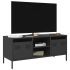 Dulap TV, negru, 101,5x39x43,5 cm, oțel laminat la rece GartenMobel Dekor