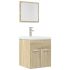 Set mobilier de baie, 2 piese, stejar sonoma, lemn prelucrat GartenMobel Dekor