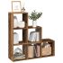 Bibliotecă/separator cameră 3 niveluri , alb, 99x29x99 cm, lemn GartenMobel Dekor