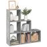 Bibliotecă/separator cameră 3 niveluri , alb, 99x29x99 cm, lemn GartenMobel Dekor