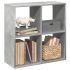Bibliotecă/separator cameră gri beton 69,5x29x103,5 cm lemn GartenMobel Dekor