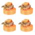 Chingi fixare cu clichet, 10 buc, 2 tone, 8m x 50mm, portocaliu GartenMobel Dekor