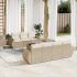 Set mobilier de grădină cu perne, 8 piese, negru, poliratan GartenMobel Dekor