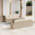 Set mobilier de grădină cu perne, 9 piese, negru, poliratan GartenMobel Dekor