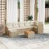 Set mobilier de grădină cu perne, 8 piese, negru, poliratan GartenMobel Dekor