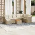 Set canapele de grădină, 9 piese, cu perne, gri, poliratan GartenMobel Dekor