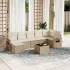 Set mobilier de grădină cu perne, 8 piese gri deschis poliratan GartenMobel Dekor