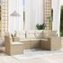 Set mobilier de grădină cu perne, 5 piese, negru, poliratan GartenMobel Dekor