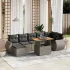 Set canapele de grădină cu perne, 8 piese, gri, poliratan GartenMobel Dekor