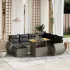 Set canapele de grădină cu perne, 8 piese, gri, poliratan GartenMobel Dekor