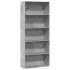 Bibliotecă, gri beton, 80x30x114 cm, lemn prelucrat GartenMobel Dekor