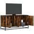 Dulap TV stejar sonoma, 100x35x50 cm lemn prelucrat și metal GartenMobel Dekor
