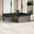 Set canapele de grădină cu perne, 11 piese, negru, poliratan GartenMobel Dekor