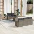 Set mobilier de grădină cu perne, 6 piese, negru, poliratan GartenMobel Dekor