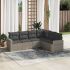 Set mobilier de grădină cu perne, 6 piese, negru, poliratan GartenMobel Dekor