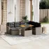 Set canapele de grădină cu perne, 8 piese, gri, poliratan GartenMobel Dekor