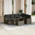 Set canapele de grădină cu perne, 8 piese, gri, poliratan GartenMobel Dekor