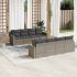 Set mobilier de grădină cu perne, 9 piese, negru, poliratan GartenMobel Dekor