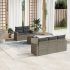 Set mobilier de grădină cu perne, 6 piese, negru, poliratan GartenMobel Dekor