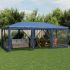 Cort de petrecere cu 10 pereți din plasă, roșu, 6x4 m, HDPE GartenMobel Dekor