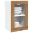 Dulap suspendat cu sticlă lemn vechi 40x31x60 cm lemn prelucrat GartenMobel Dekor