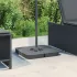 Set bază de umbrelă soare 4 piese pentru suport cruce 100 kg PP GartenMobel Dekor
