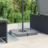 Set bază de umbrelă soare 4 piese pentru suport cruce 100 kg PP GartenMobel Dekor