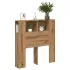 Tăblie de pat cu dulap, gri beton, 100x18,5x104,5 cm GartenMobel Dekor