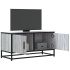 Dulap TV, stejar sonoma, 80x34,5x40 cm, lemn prelucrat și metal GartenMobel Dekor